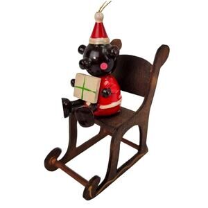 Vintage Country Bear In A Big Chair Christmas Tree Ornament